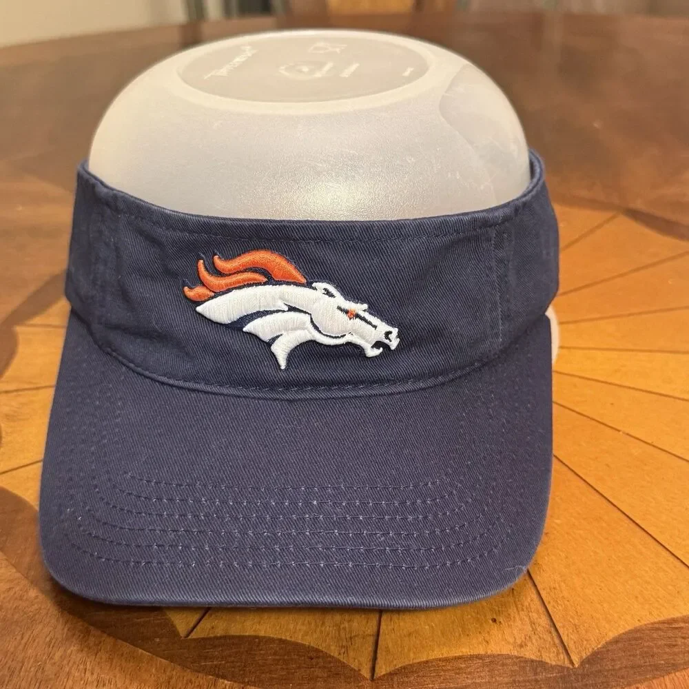 Men's Denver Broncos Visor Navy Blue Embroidery Logo NFL One Size